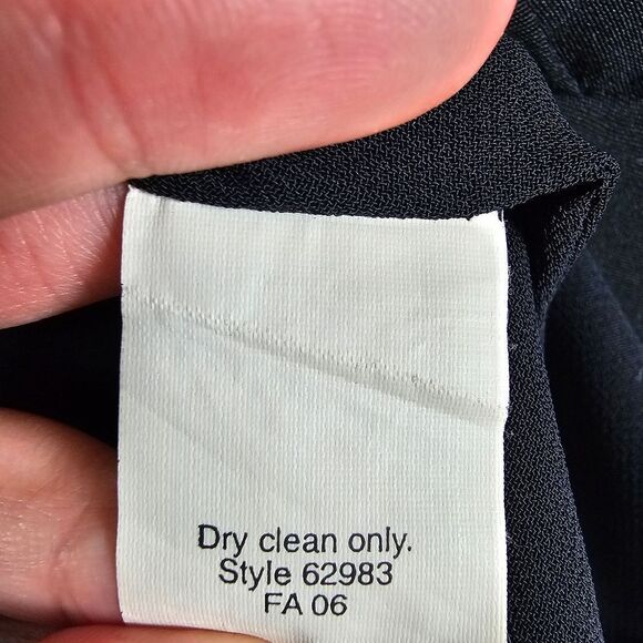 J Crew Sophia Silk Tricotine Dress in Black - Size 2 - Picture 8 of 8